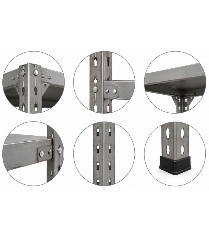Galvaniz Çelik Raf Sistemi | Depo, Arşiv, Kiler ve İşyeri Rafı